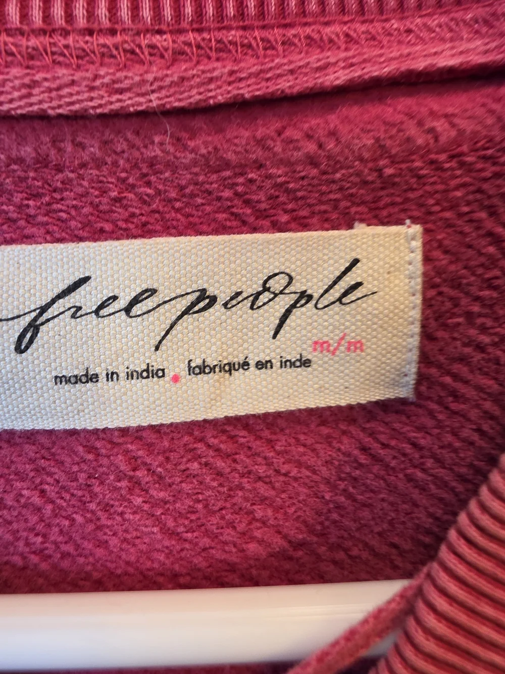 Free People Fuchsia Zip-Up Bomber Jacket